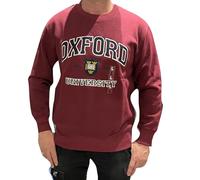 Oxford University Official Sweatshirt - Burgundy (UK, Alpha, M, Regular, Regular)