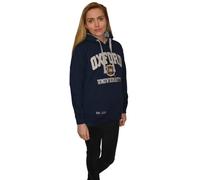 Oxford University OU129 Licensed Unisex Hooded Sweatshirt Navy/Grey (UK, Alpha, XS, Regular, Regular)