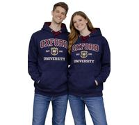 Oxford University OU201 Unisex Licensed Sweatshirt - Navy | Official Oxford Crest Crew Neck Jumper for Men & Women | XS-2XL (M)