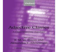 Oxford University Press Adjective Classes: A Cross-Linguistic Typology Paperback Book Oxford University Press Multicolor