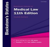 Oxford University Press Blackstone's Statutes on Medical Law Paperback Book Oxford University Press Multicolor