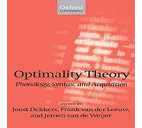 Oxford University Press Optimality Theory; Phonology, Syntax, & Acquisition Hardcover Book Oxford University Press Multicolor