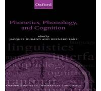 Oxford University Press Phonetics, Phonology & Cognition Hardcover Book Oxford University Press Multicolor
