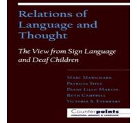 Oxford University Press Relations of Language & Thought: The View from Sign Language and Oxford University Press Multicolor