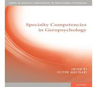 Oxford University Press Specialty Competencies in Geropsychology Paperback Book Oxford University Press Multicolor