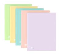 Oxford Urban A4 Display Book Folder, 5 x 20 Pockets, Opaque Assorted Pastel Colours, Presentation and Document Organizer (Pack of 5)