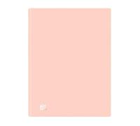 Oxford Urban A4 Plastic Folder with 40 Transparent Pockets, Pastel Pink