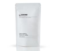 Oxford Vitality Calcium & Vitamin D Tablets | 1000IU Vitamin D3 Supplement for Bone Health Calcium Absorption and Daily Support | Easy to Take Tablets | Pack of 500 | UK Made