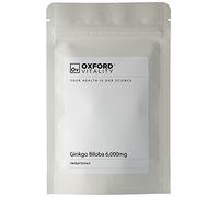 Oxford Vitality Ginkgo Biloba 6000mg Tablets | High Strength Ginkgo Supplement for Memory Cognitive Function and Focus | Easy to Take Tablets | Pack of 240
