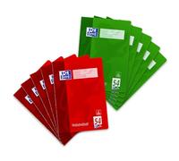 Oxford Vocabulary Book A4 Line 54 (3 Columns) 40 Sheets Red and Green (Pack of 10)