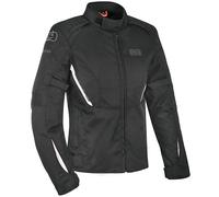 Oxford Waterproof Ladies Iota Textile Motorcycle Motorbike Jacket - Black White