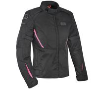 Oxford Waterproof Ladies Iota Textile Motorcycle Motorbike Jacket - Pink Black