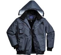 Oxford Weave 300D 4 in 1 Waterproof Bomber Jacket Navy S