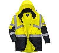 Portwest Hi-Vis 2-Tone Breathable Jacket, Size: M, Colour: Yellow/Navy, S760YNRM