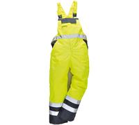 Oxford Weave 300D Class 2 Hi Vis Bib and Brace Yellow S