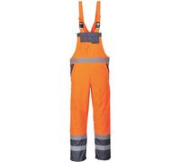 Portwest Contrast Bib & Brace Coverall Orange/Navy - Inside Leg: 3 L 31"