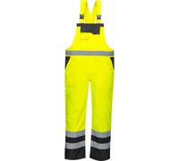 Oxford Weave 300D Class 2 Hi Vis Contrast Bib and Brace Yellow / Black 4XL