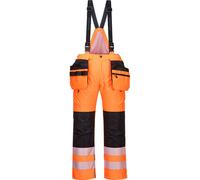 Oxford Weave 300D Class 2 PW3 Hi Vis Winter Trousers Orange / Black M 31"