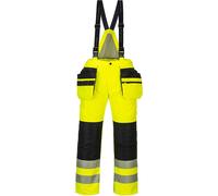 Oxford Weave 300D Class 2 PW3 Hi Vis Winter Trousers Yellow / Black XL 31"