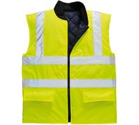 Hi Viz reversible Bodywarmer/Gillet Portwest Rail RIS 3279 -