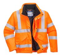 Oxford Weave 300D Class 3 GO/RT Hi Vis Bomber Jacket Orange 3XL