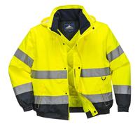 Oxford Weave 300D Class 3 Hi Vis 2-in-1 Jacket Yellow XL