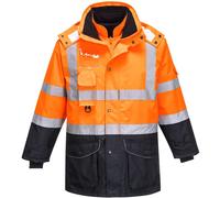 Portwest Hi-Vis 7-In-1 Contrast Traffic Jacket