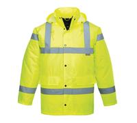 Oxford Weave 300D Class 3 Hi Vis Breathable Jacket Yellow M