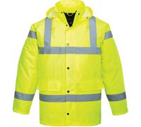 Oxford Weave 300D Class 3 Hi Vis Traffic Jacket Yellow 4XL