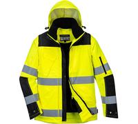 Portwest Pro Hi-Vis 3-in-1 Jacket, Size: XXL, Colour: Yellow/Black, C469YBRXXL