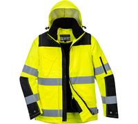 Oxford Weave 300D Hi Vis Winter Pro Jacket Yellow / Black 3XL