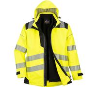 Oxford Weave 300D PW3 3 in 1 Class 3 Hi Vis Jacket