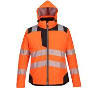 Oxford Weave 300D PW3 Womens Class 2 Hi Vis Jacket Orange / Black XS