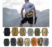 Oxford Webbing Pouches Waist Bag Multiuses Outdoor Camping Pouches Phone Bag with Attachments for Hiking Camping