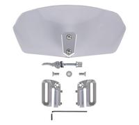 Oxford Windshield Clear 260x125mm Universal Clip On Motorcycle Wind Deflector Protection for Touring & Commuting