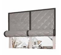 Oxford Winter Window Covering UV Blocking for Winterizing Easy to Open Ventilation Window Insulation Kit Indoor Fit Glass Tinting Maintain House Temperature(4.9x5.9 ft(150x180 cm))