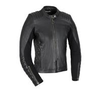 Oxford Women's Radley Leather Motorcycle Jacket, Black, 10