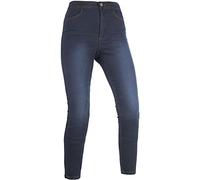 Oxford Women's Super 2.0 Reinforced Motorcycle Riding Jeggings, Indigo, 10