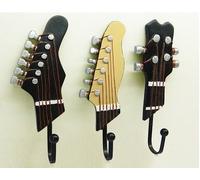 Oxforder 3 pieces Hook Towel Wall Hanger Hanger Guitar Shape Vintage resin hook Hook key holder with three hooks