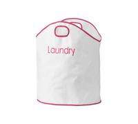 OXFORDHOT PINK TRIM LAUNDRY BAG