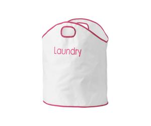 OXFORDHOT PINK TRIM LAUNDRY BAG