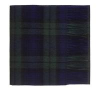 Oxfords Cashmere 100% Lambswool Plaid Tartan Scarf, Black Watch