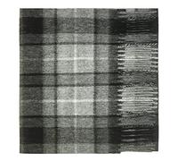 Oxfords Cashmere 100% Lambswool Plaid Tartan Scarf, Grey Buchanan