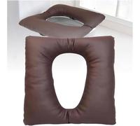 OXFUZZ Toilet Chair Anti-Bedsore Cushions, PU Shower Chair Seat Pad Thick Cotton Soft Pad For Bedside Commode Seat Toilet Chair Waterproof Shower Seat Wheelchair For Elderl brown-42 * 42 * 8 CM