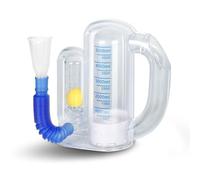 Oxgeda Incentive Spirometer, Breathing Exercise Device for Lungs, 5000ml Capacity for Deep Inhalation, Durable Medical-Grade PC Material Airflow Indicator for Steady Inhalation Practice