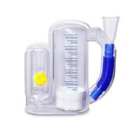 Oxgeda Incentive Spirometer, Breathing Exercise Device for Lungs, 5000ml Capacity for Deep Inhalation, Durable Medical-Grade PC Material Airflow Indicator for Steady Inhalation Practice