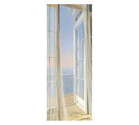 oxiang Door Stickers For Interior Doors 3d Seascape Self-Adhesive Mural Home Decoration Art Decal Bedroom Bathroom Removable Poster Door Stickers-77x200cm