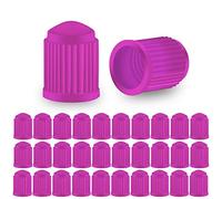 OXIDAX 100Pcs/Lot Bike Tire Valve Caps, Plastic Schrader Valve Multi-Color Bicycle Tire Valve Cap Dust Covers for cars (Color : Purple)