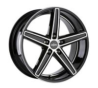 Oxigin 18 Concave 7.50 x 18 Offset 45 Bolt Pattern 5.00 x 112.00 Centre Bore 57.10 OXACHTZEHN7518H445BFPHD, Black Full Polish