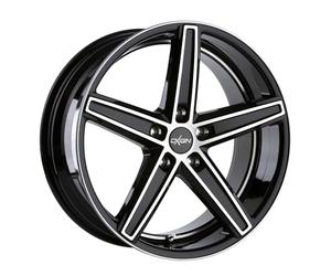 Oxigin 18 Concave 8.50 x 18 Offset 42 Bolt Pattern 5.00 x 114.30 Centre Bore 72.60 OXACHTZEHN8518J42BFPHD, Black Full Polish